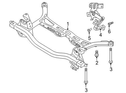 2019 Volkswagen GTI Suspension Mounting - Rear Diagram