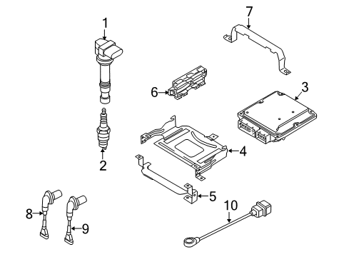 2009 Volkswagen CC ECM Diagram for 03H-906-032-DM