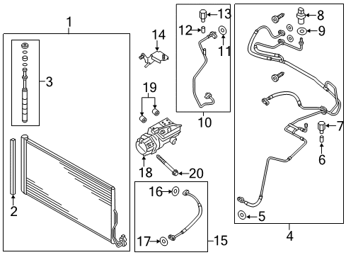 2015 Volkswagen Touareg A/C Compressor Diagram 2