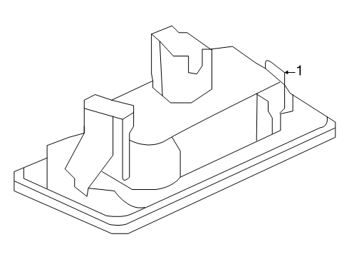 2022 Volkswagen Taos License Lamps