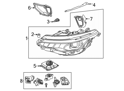 2025 Volkswagen Golf R Power Module Diagram for 992-941-572-AK