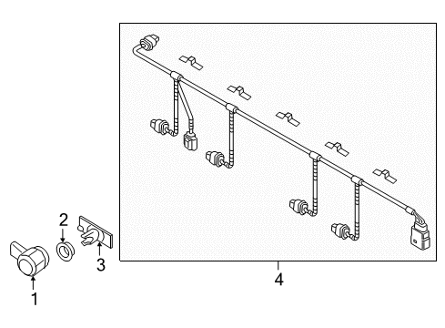 2015 Volkswagen Touareg Bumper & Components - Rear Diagram 4