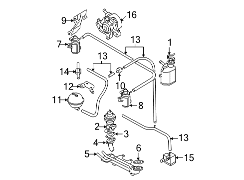 2001 Volkswagen Beetle EGR System