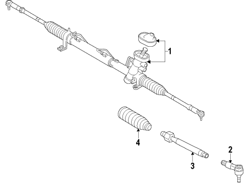 2012 Volkswagen Passat Steering Gear & Linkage Diagram 2