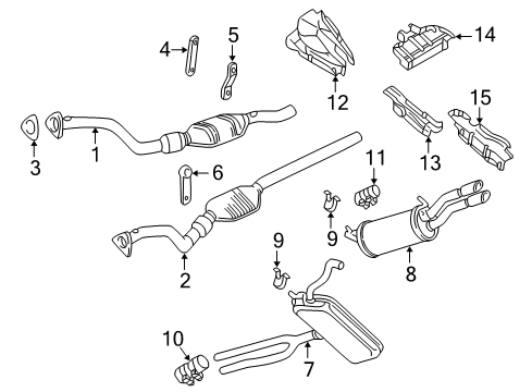 2001 Volkswagen Passat Exhaust System Diagram 4