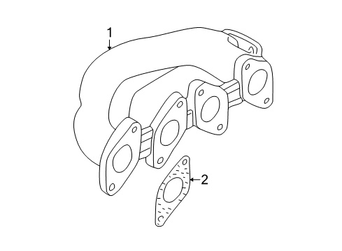 2001 Volkswagen Passat Exhaust Manifold Diagram 2