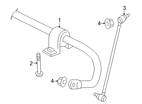 2023 Volkswagen Tiguan Stabilizer Bar & Components Diagram 2