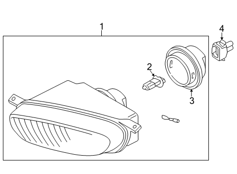 2001 Volkswagen EuroVan Fog Lamps Diagram