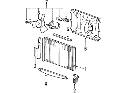 1984 Volkswagen Vanagon Lower Hose Diagram for 251-121-083-G