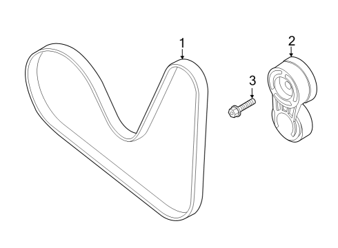 2025 Volkswagen Golf R Belts & Pulleys