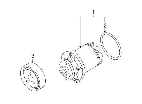 2008 Volkswagen R32 Water Pump - Belts Diagram 2