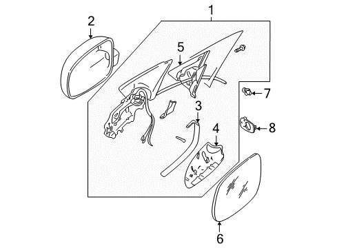 2002 Volkswagen Jetta Outside Mirrors Diagram