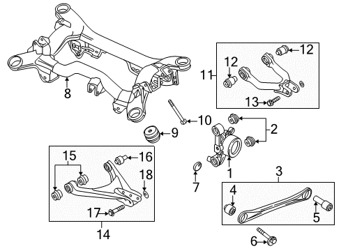 2001 Volkswagen Passat Rear Suspension Components Diagram 5