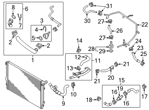 2017 Volkswagen Beetle Hoses, Lines & Pipes Diagram 3