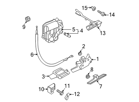 2025 Volkswagen Atlas Cross Sport Lift Gate - Lock & Hardware