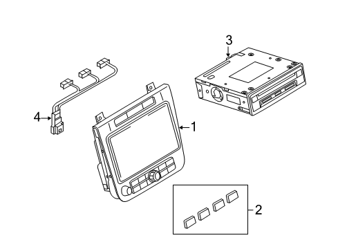 2013 Volkswagen Touareg Navigation System Components