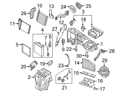 2010 Volkswagen Golf HVAC Case Diagram