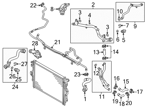 2012 Volkswagen Touareg Hoses, Lines & Pipes Diagram 10
