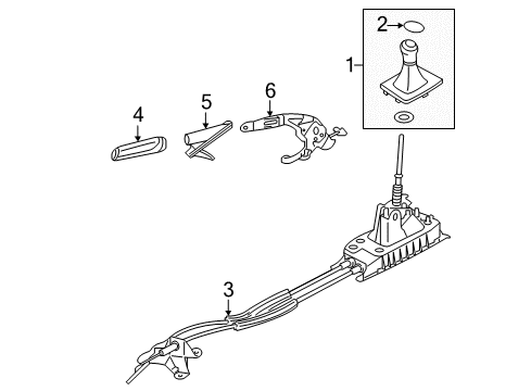 2015 Volkswagen Beetle Gear Shift Control - MT Diagram