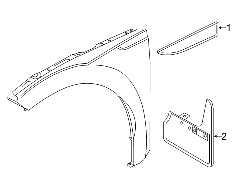 2020 Volkswagen Arteon Exterior Trim - Fender