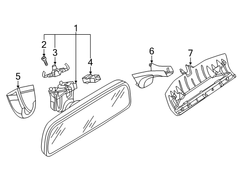 2023 Volkswagen Jetta Inside Mirrors Diagram 2