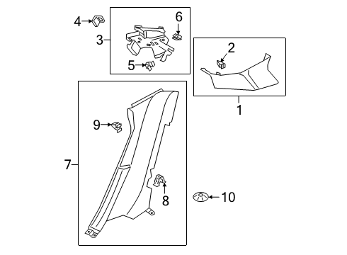2020 Volkswagen Arteon Interior Trim - Quarter Panels