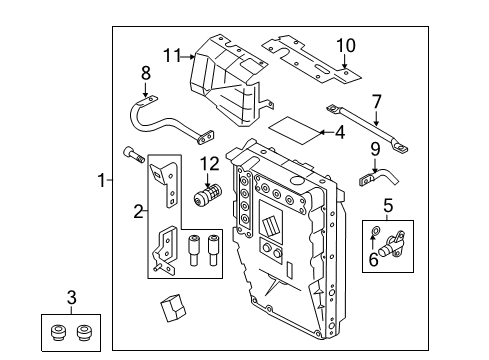 2011 Volkswagen Touareg Control Assembly Diagram for 7P0-907-070-F