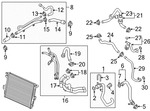 2016 Volkswagen Touareg Hoses, Lines & Pipes Diagram 4