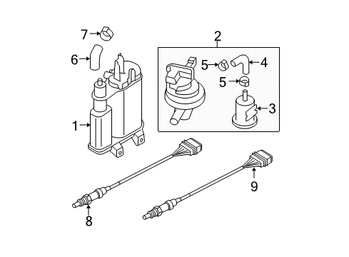 2008 Volkswagen Passat Emission Components Diagram
