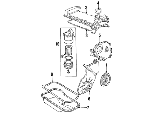 1995 Volkswagen Golf Engine Parts Diagram 2