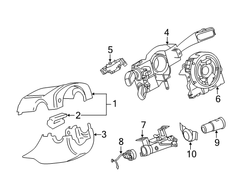 2011 Volkswagen Jetta Ignition Lock Diagram 2