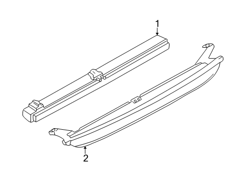 2001 Volkswagen Jetta High Mount Lamps Diagram 2