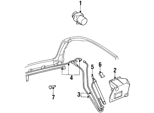 1998 Volkswagen Cabrio Convertible Top Diagram
