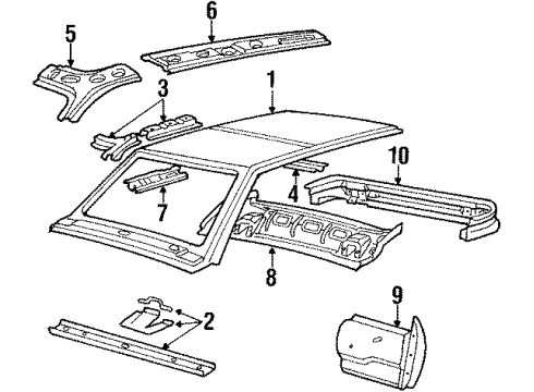 1990 Volkswagen Fox Roof & Components