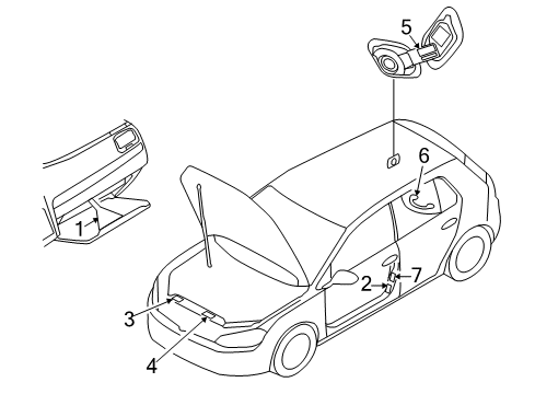 2015 Volkswagen e-Golf Information Labels