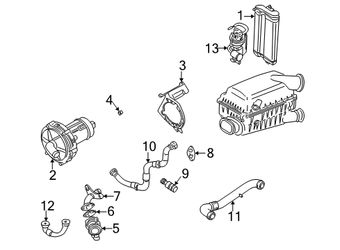 2003 Volkswagen Golf Diverter Valve Diagram for 022-131-101-E