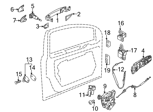 2010 Volkswagen GTI Front Door Diagram 4