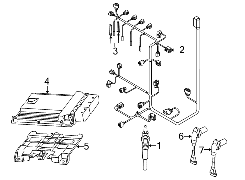 2011 Volkswagen Golf Camshaft Position Sensor Diagram for 03L-957-147-A