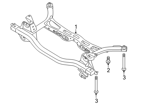 2017 Volkswagen Golf Alltrack Suspension Mounting - Rear Diagram 2