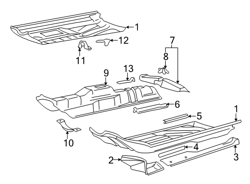 2000 Volkswagen Cabrio Floor