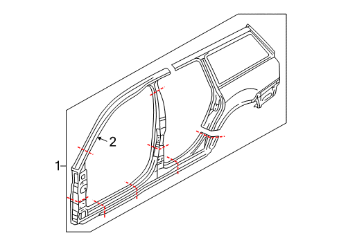 2004 Volkswagen Jetta Uniside Diagram 2