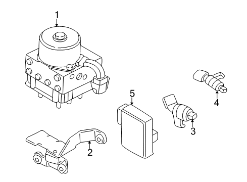 2004 Volkswagen Golf Modulator Valve Diagram for 1J0-698-517-E