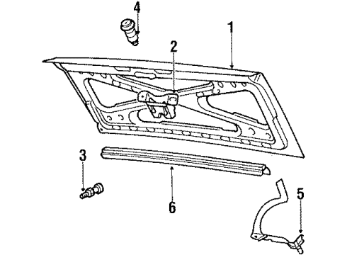 1990 Volkswagen Fox Nameplate Diagram for 307-853-687-29