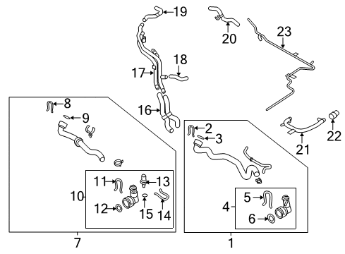 2009 Volkswagen Jetta Hoses, Lines & Pipes Diagram 4