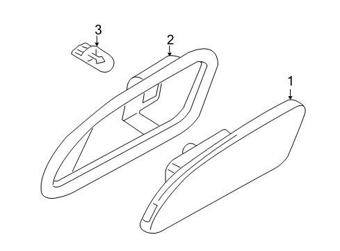 2010 Volkswagen Eos Side Marker Lamps Diagram