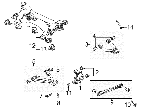 2003 Volkswagen Passat Rear Suspension Components Diagram 3