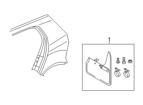 2014 Volkswagen GTI Exterior Trim - Quarter Panel