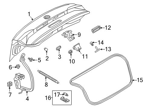 2024 Volkswagen Jetta Trunk Diagram