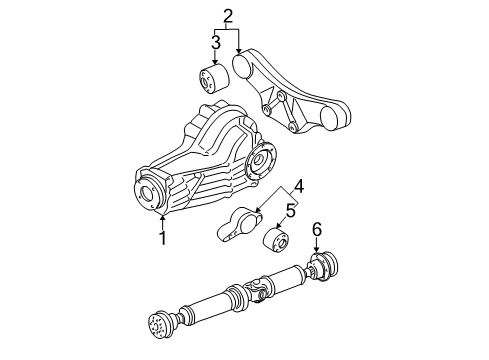 2002 Volkswagen Passat Axle & Differential - Rear Diagram 2