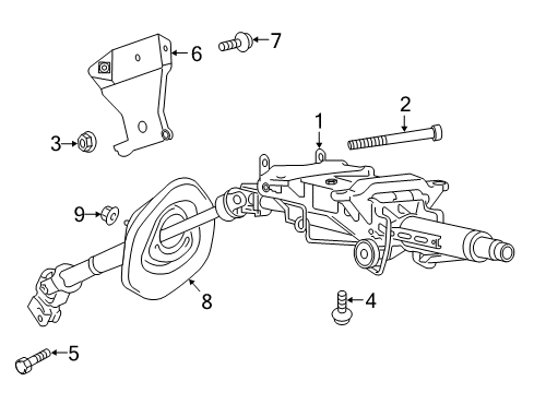 2015 Volkswagen Touareg Steering Column Assembly Diagram 2